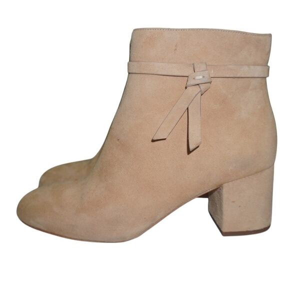 Kate Spade New York Suede Ankle Booties – Size 7B, Beige Tan - Picture 1 of 8